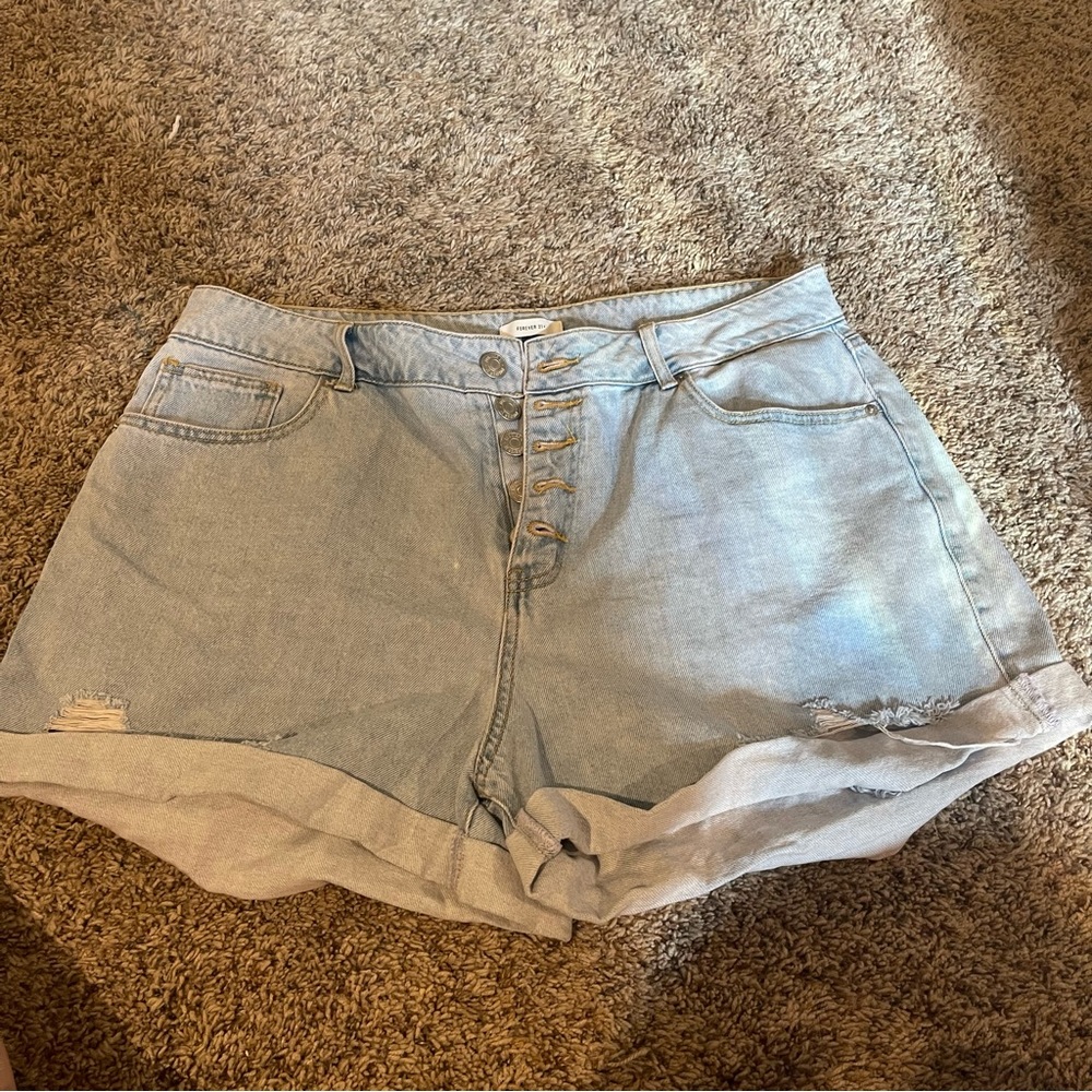 Forever 21 Plus Jean Shorts